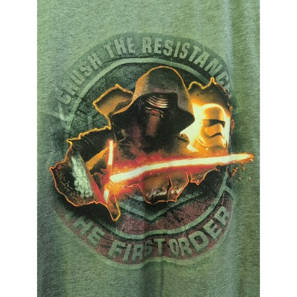 Grey Starwars - Crush The Resistance - The First Order - T-Shirt Size: Med - Picture 2 of 3